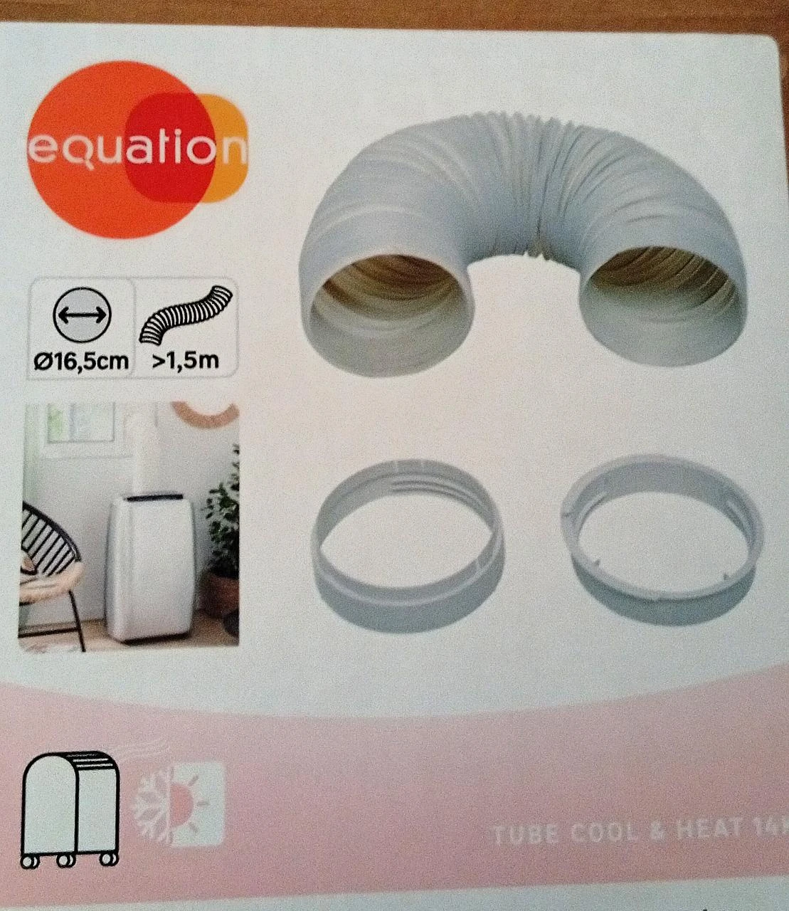 🌀 Tuyau d'évacuation climatiseur Equation Diam 16 cm 1,5m - Cool&Heat 14k – photo 5